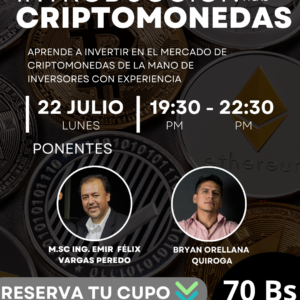 CURSO DE INTRODUCCIÓN A LAS CRIPTOMONEDAS Y BLOCKCHAIN EN BOLIVIA